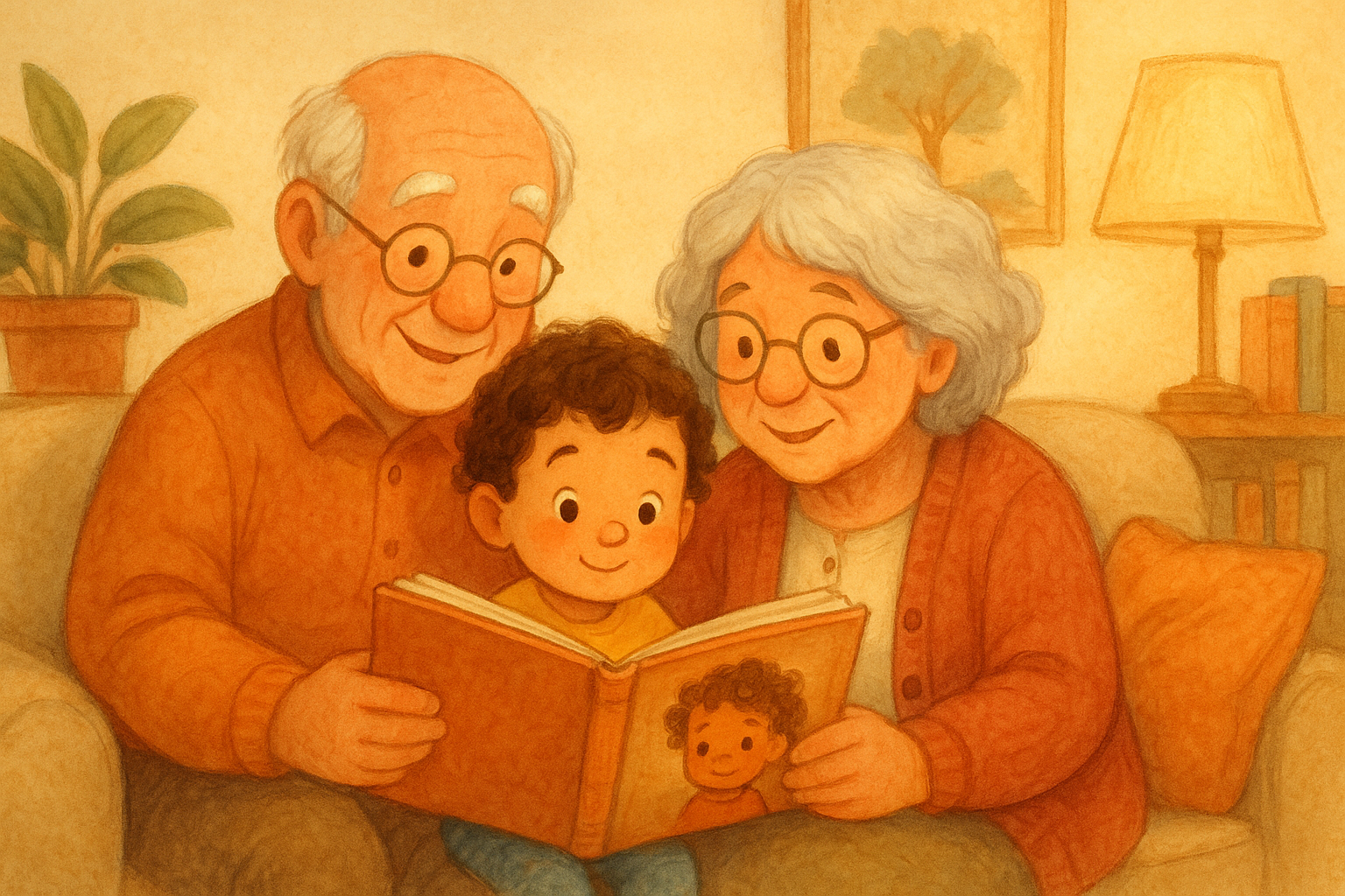 Cadeau van opa en oma: een boek als boekenheld