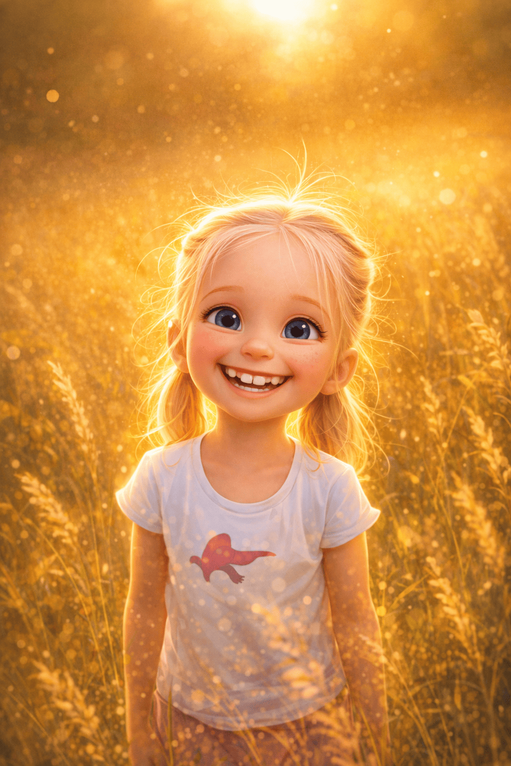 Illustratie voor Licht tussen Gouden Grassen