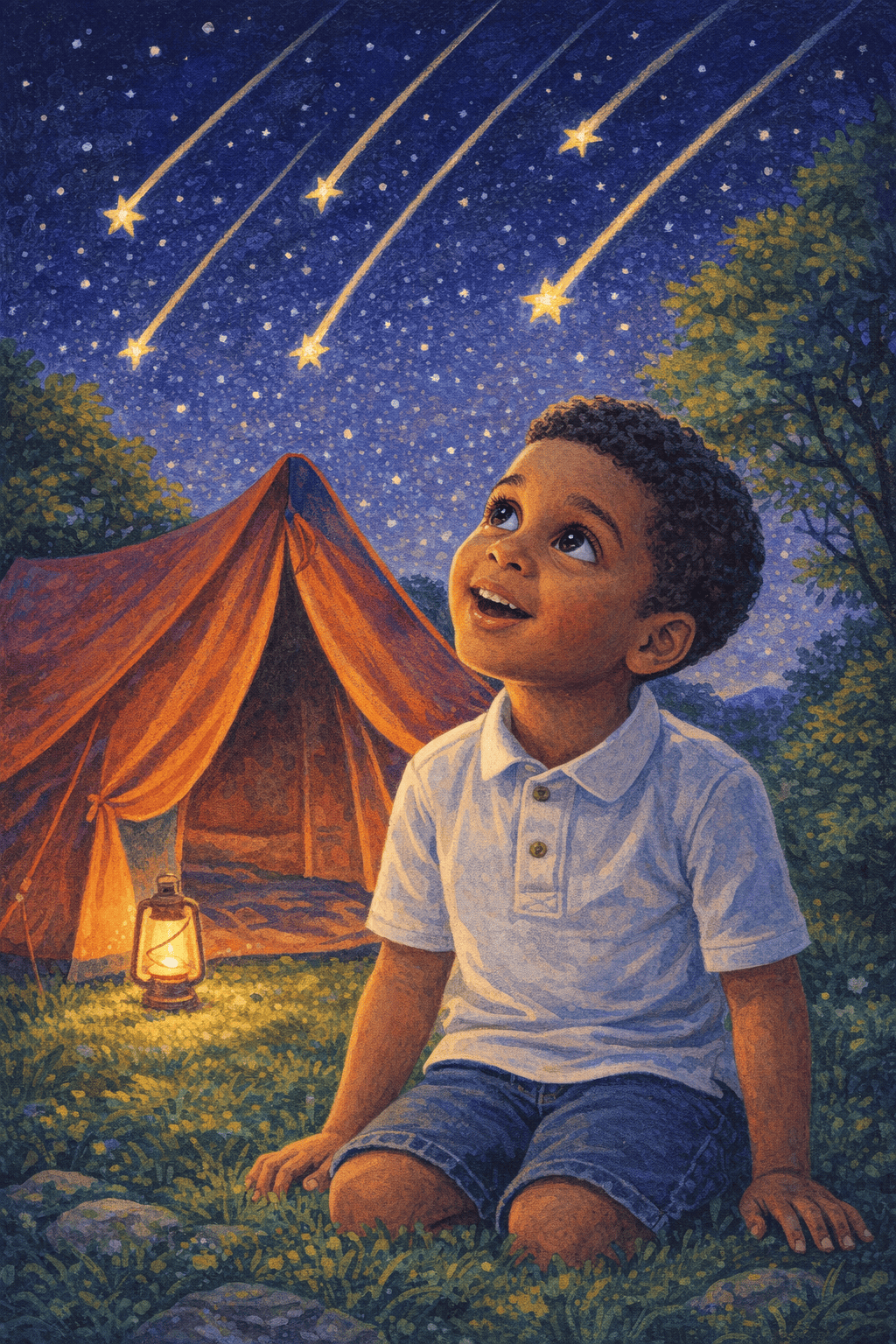 Tent onder de vallende sterren